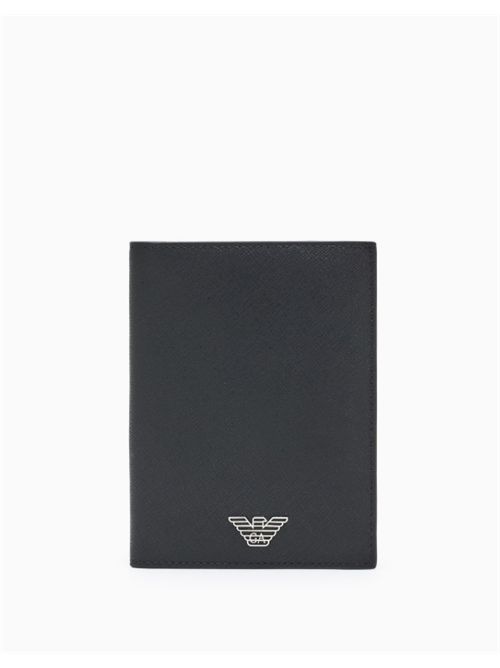 PASSPORT HOLDER EMPORIO ARMANI | EM003910.AF13805UC001 BLACK BEAUTY